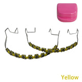 1 Pair Dental Fake Braces Temporary Tooth Decoration With Hook With Metal Wires Colorful Metal Bracket Ligature Ties Dental Tool