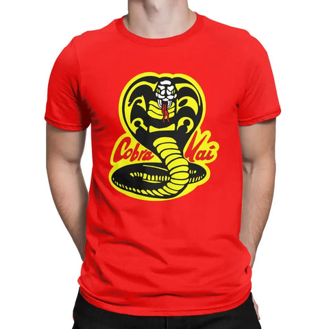 Karate Kid Cobra Kai Vintage T-Shirt Men Funny 100% Cotton Tee Shirt Round Neck Short Sleeve T Shirt Gift Clothes