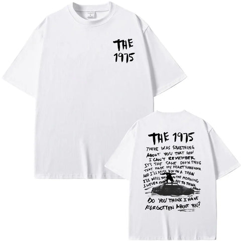The 1975 Album Print T Shirt Men Women Hip Hop Fashion Popular Vintage T Shirts Casual Summer Comfortable Pure Cotton T-shirt