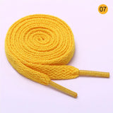 26 Colors Shoelaces Red Yellow Black Flat Laces Sneaker Shoestring No Elasticity Shoelace Women Lacet Shoe Accessories Orange
