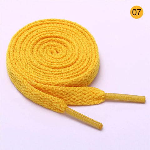 26 Colors Shoelaces Red Yellow Black Flat Laces Sneaker Shoestring No Elasticity Shoelace Women Lacet Shoe Accessories Orange