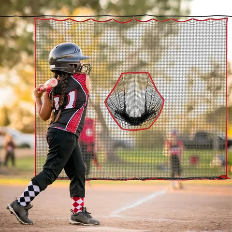 Golf Hitting Net 10x10ft Barrier Golf Net Heavy Duty Netting Training Aid Practice Ball Barrier For Golfers Backyard Driving