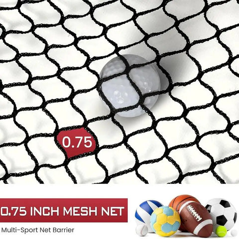 Golf Hitting Net 10x10ft Barrier Golf Net Heavy Duty Netting Training Aid Practice Ball Barrier For Golfers Backyard Driving