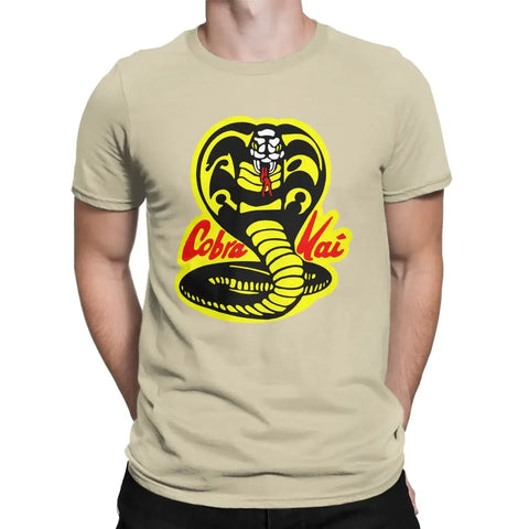 Karate Kid Cobra Kai Vintage T-Shirt Men Funny 100% Cotton Tee Shirt Round Neck Short Sleeve T Shirt Gift Clothes