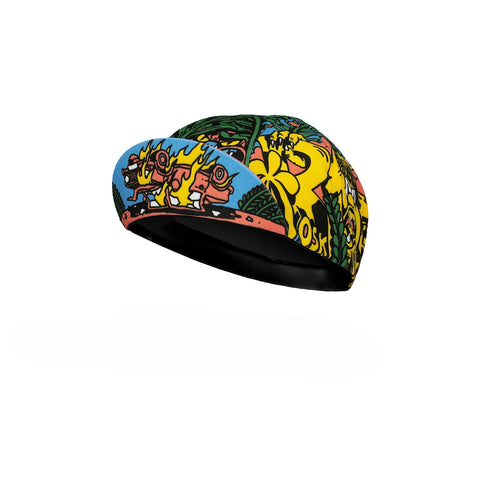 Classic Retro  Black White Blue Red New Polyester Cycling Caps Bike Summer Quick Dry Hats Men and Women