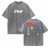 Bad Bunny Debi Tirar Mas Fotos Vintage Summer O-Neck Short Sleeve Cotton T-Shirts
