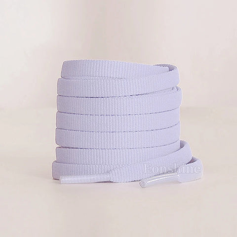 6mm Width Flat Shoelaces for Sneakers Color Basketball Shoes Laces for Shoes White Black Shoelace 90/120/140CM Shoes Accessories