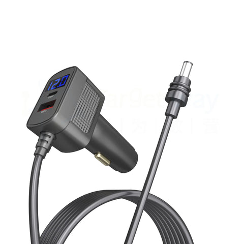 For Starlink Mini 100w 3-in-1 Car Charger with 2m/3m Type-C USB to DC Cable LED  insert the car cigarette lighter hole fit Mini