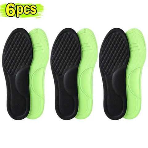 Unisex Soft Memory Foam Orthopedic Insoles Deodorizing Insole For Shoes Sports Absorbs Sweat Soft Antibacterial Shoe Accessories