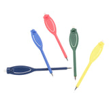 20 Pcs Plastic Golf Scoring Pen Pencil Clip with Eraser Score Card Lead Scoring Golfer Accessory Tool Recording Score Golf Pen