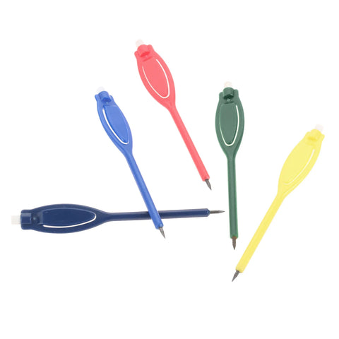 20 Pcs Plastic Golf Scoring Pen Pencil Clip with Eraser Score Card Lead Scoring Golfer Accessory Tool Recording Score Golf Pen