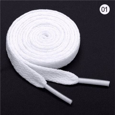 26 Colors Shoelaces Red Yellow Black Flat Laces Sneaker Shoestring No Elasticity Shoelace Women Lacet Shoe Accessories Orange