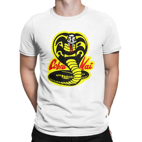 Karate Kid Cobra Kai Vintage T-Shirt Men Funny 100% Cotton Tee Shirt Round Neck Short Sleeve T Shirt Gift Clothes